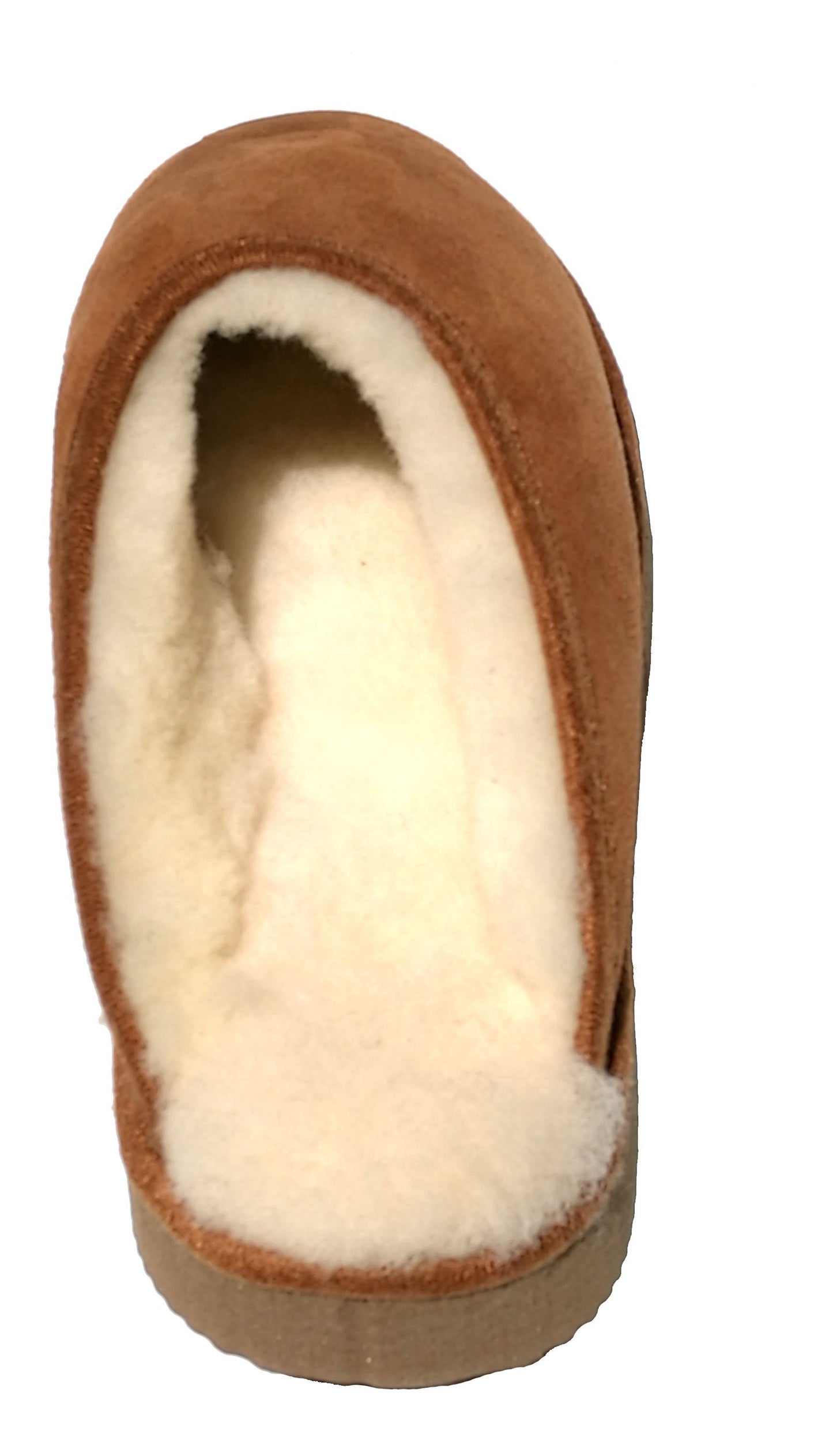 mules homme camel fourrées peau de mouton - tannage naturel