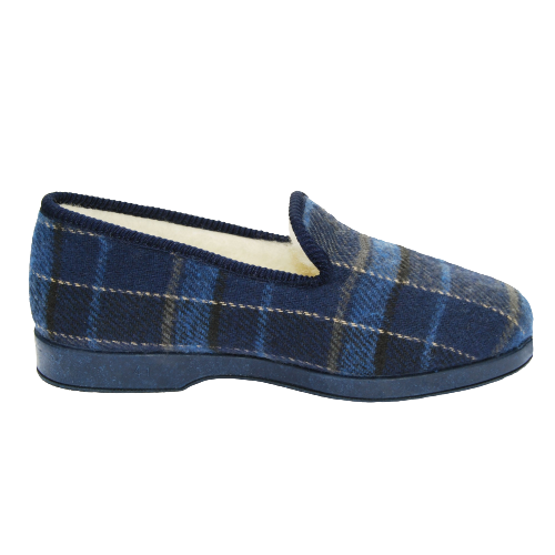 Charentaises ANGUSBOYD tartan bleu