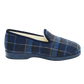 Pantoufles charentaises écossais bleu mixte France pantoufle